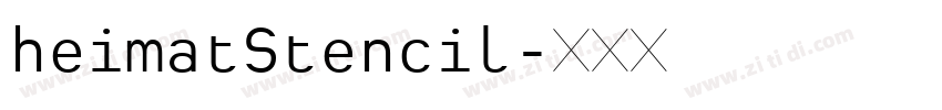 heimatStencil字体转换