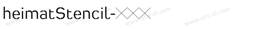 heimatStencil字体转换