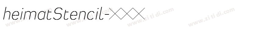 heimatStencil字体转换