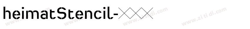 heimatStencil字体转换