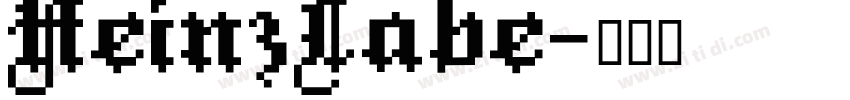 HeinzLabe字体转换