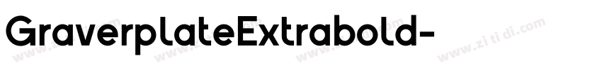 GraverplateExtrabold字体转换