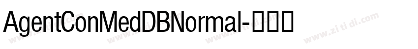 AgentConMedDBNormal字体转换