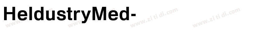 HeldustryMed字体转换