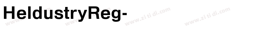 HeldustryReg字体转换