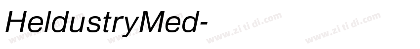 HeldustryMed字体转换