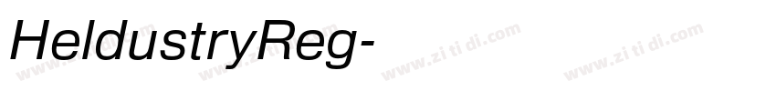 HeldustryReg字体转换