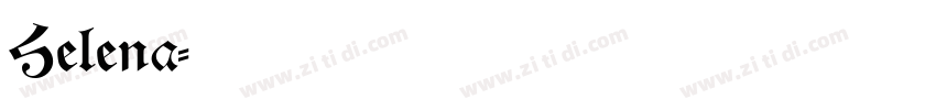 Helena字体转换
