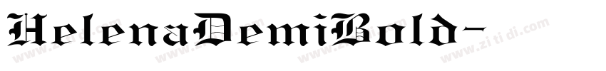 HelenaDemiBold字体转换