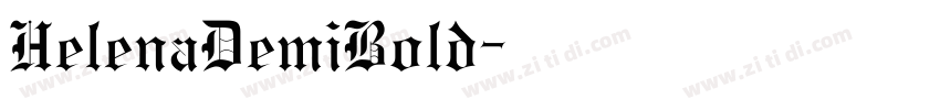 HelenaDemiBold字体转换