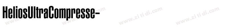 HeliosUltraCompresse字体转换