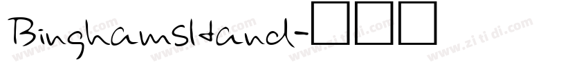 BinghamsHand字体转换