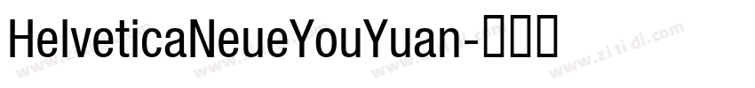 HelveticaNeueYouYuan字体转换