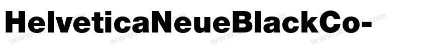 HelveticaNeueBlackCo字体转换