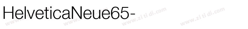 HelveticaNeue65字体转换
