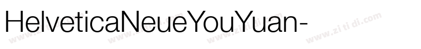 HelveticaNeueYouYuan字体转换