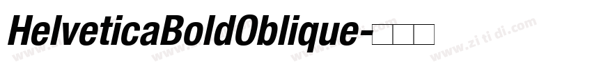 HelveticaBoldOblique字体转换
