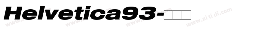 Helvetica93字体转换