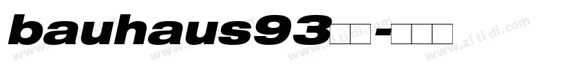 bauhaus93字体字体转换