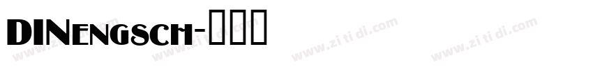 DINengsch字体转换