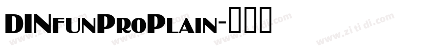 DINfunProPlain字体转换