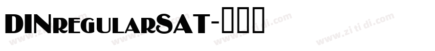 DINregularSAT字体转换