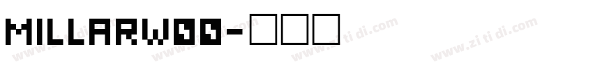 MillarW00字体转换