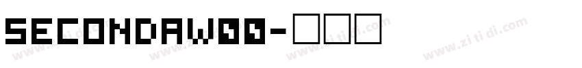 SecondaW00字体转换