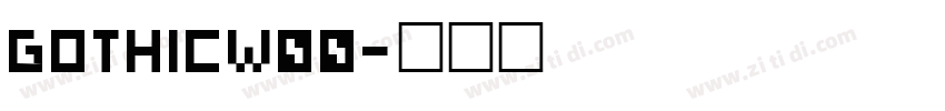 gothicW00字体转换
