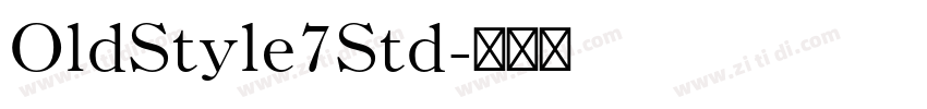 OldStyle7Std字体转换