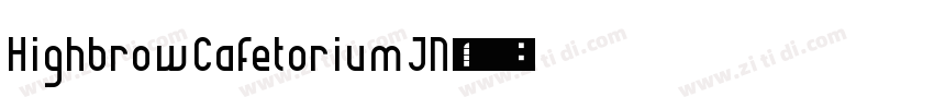 HighbrowCafetoriumJN字体转换