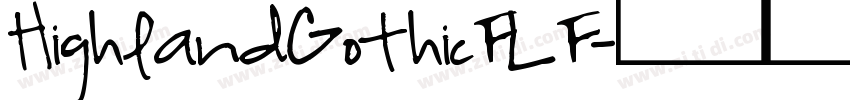 HighlandGothicFLF字体转换