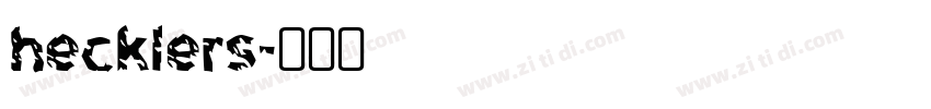 hecklers字体转换