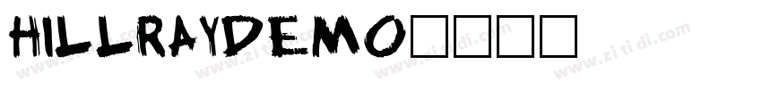 HillrayDEMO字体转换