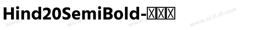 Hind20SemiBold字体转换