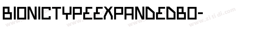 BionicTypeExpandedBo字体转换