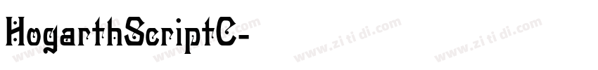 HogarthScriptC字体转换
