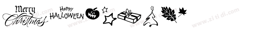 Holiday字体转换