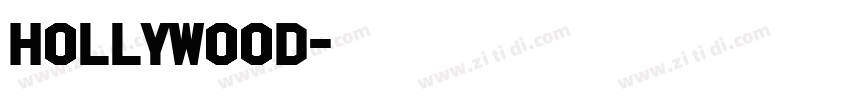 hollywood字体转换