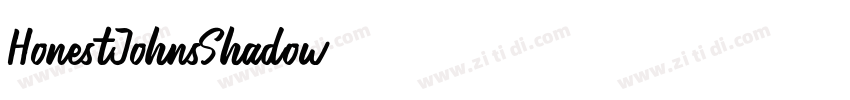 HonestJohnsShadow字体转换