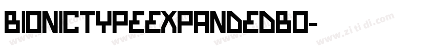 BionicTypeExpandedBo字体转换