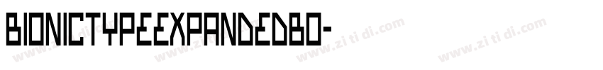 BionicTypeExpandedBo字体转换