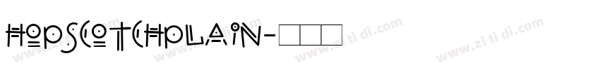 HopscotchPlain字体转换