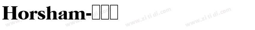 Horsham字体转换