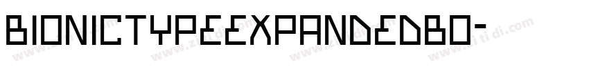 BionicTypeExpandedBo字体转换