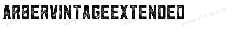 ArberVintageExtended字体转换