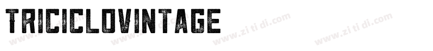 TricicloVintage字体转换