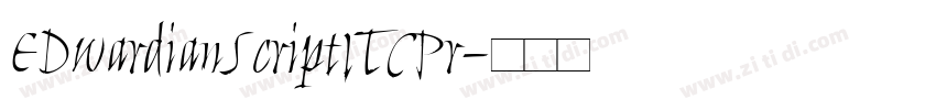 EDwardianScriptITCPr字体转换