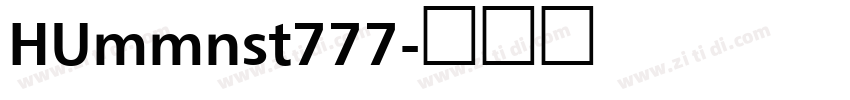 HUmmnst777字体转换