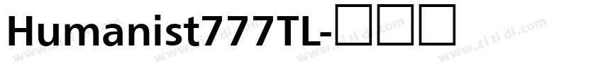 Humanist777TL字体转换